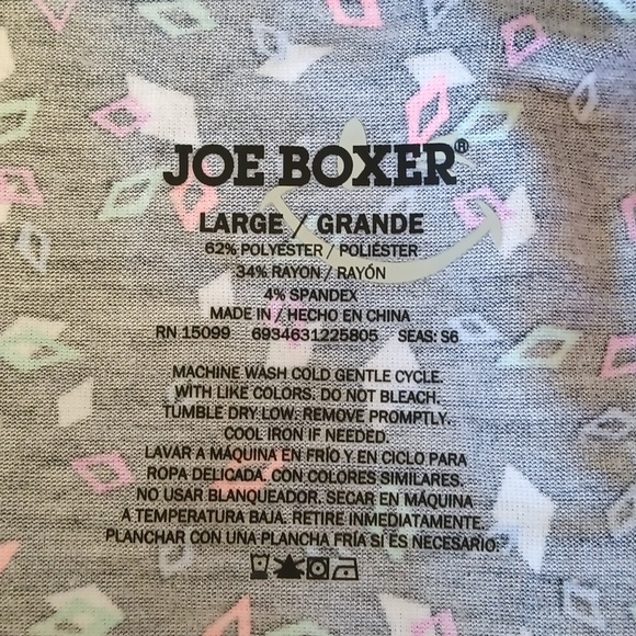 NWT Joe Boxer Multicolor Scoop Neck Nighty Sleepwear Nightgown Size L - Picture 10 of 11